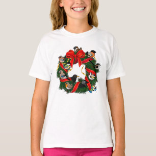 Birdorable European Garden Birds Weihnachtsrau T-Shirt
