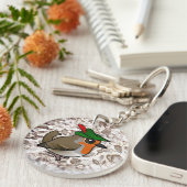 Birdorable European Robin Hood Schlüsselanhänger (Vorderseite rechts)