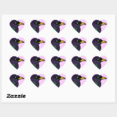 Birdorable European Starling Herz-Aufkleber (Blatt)