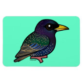 Birdorable European Starling Magnet (Horizontal)