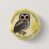 Birdorable Flammulated Owl Great Salt Lake 2023c Button (Vorderseite)