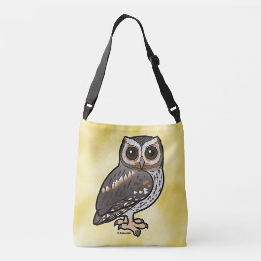 Birdorable Flammulment Owl Tragetaschen Mit Langen Trägern (Rückseite)