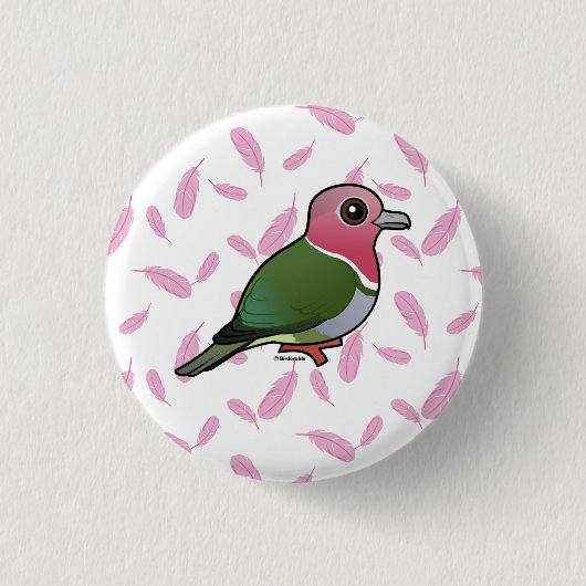 Birdorable Fruchttaube Button (Vorderseite)
