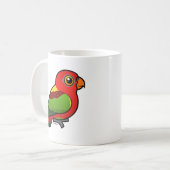 Birdorable Gelb-unterstützter Lory Kaffeetasse (Vorderseite Links)