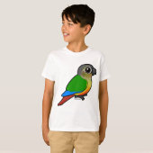 Birdorable Gelb-versah Conure mit Seiten T-Shirt (Vorne ganz)