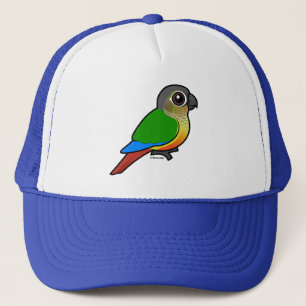 Birdorable Gelb-versah Conure mit Seiten Truckerkappe