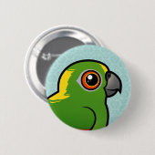 Birdorable Gelber-naped Papagei Button (Vorne & Hinten)