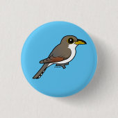 Birdorable-Gelbschnabelkuckuck Button (Vorderseite)