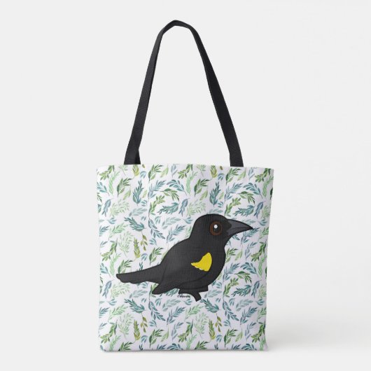 Birdorable-Gelbschulterbarsch Tasche (Rückseite)