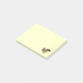 Birdorable gemeiner Yellowthroat Post-it Klebezettel (angewinkelt)
