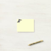 Birdorable gescheckter Eisvogel Post-it Klebezettel (Auf Schreibtisch)