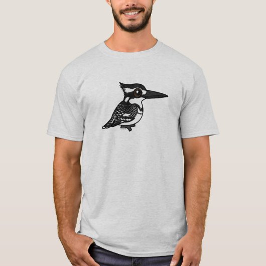 Birdorable gescheckter Eisvogel T-Shirt (Vorderseite)