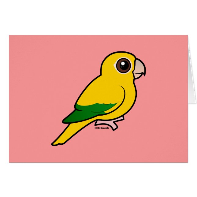 Birdorable goldener Parakeet (Vorderseite (Horizontal))