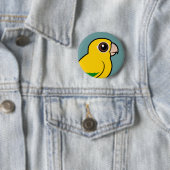 Birdorable goldener Parakeet Button (Beispiel)