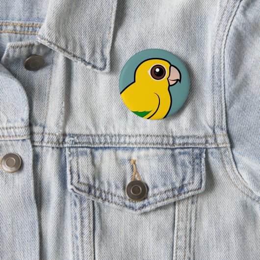 Birdorable goldener Parakeet Button (Beispiel)
