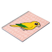 Birdorable goldener Parakeet Notizblock (Linke Seite)