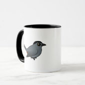 Birdorable grauer Catbird Tasse (Vorderseite Links)
