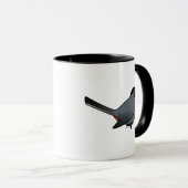 Birdorable grauer Catbird Tasse (VorderseiteRechts)