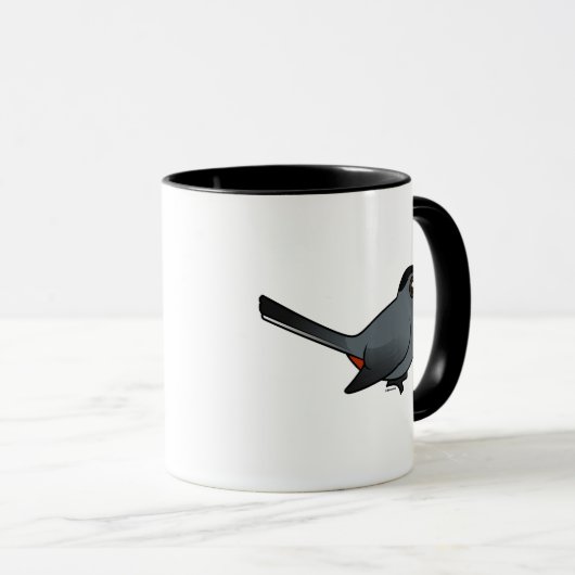 Birdorable grauer Catbird Tasse (VorderseiteRechts)