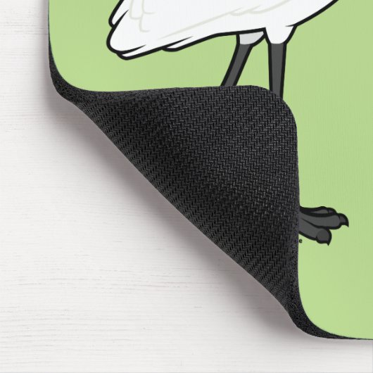 Birdorable Great Egret Mousepad (Ecke)