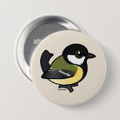 Birdorable Great Tit Button (Vorne & Hinten)