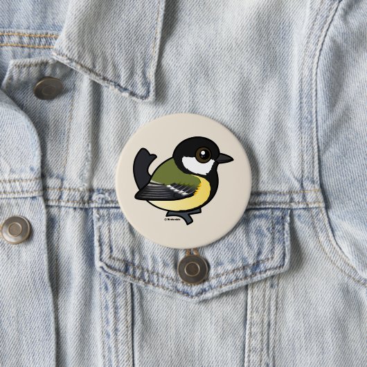 Birdorable Great Tit Button (Beispiel)
