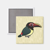 Birdorable Green Aracari Magnet (Vorderseite/Rückseite)