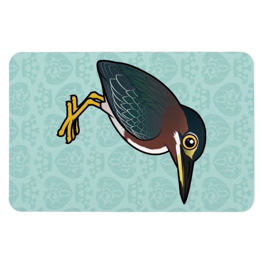 Birdorable Green Heron Magnet (Horizontal)