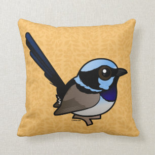 Birdorable großartiges Fairywren Kissen