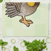 Birdorable größeres Grasland-Huhn Küchentuch (Gefaltet)