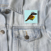 Birdorable großes Kiskadee Button (Beispiel)