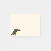 Birdorable grünes Aracari Post-it Klebezettel (Vorderseite)