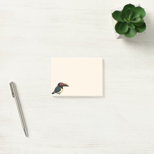 Birdorable grünes Aracari Post-it Klebezettel (Büro)