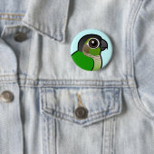 Birdorable Grünes-cheeked Conure Button (Beispiel)