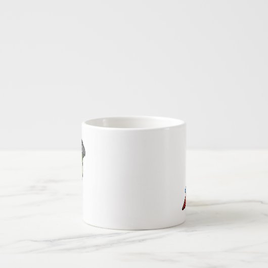 Birdorable Grünes-cheeked Conure Espressotasse (Vorderseite)