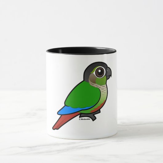 Birdorable Grünes-cheeked Conure Tasse (Zentrum)