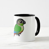 Birdorable Grünes-cheeked Conure Tasse (VorderseiteRechts)