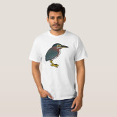 Birdorable Grünreiher T-Shirt (Vorne ganz)