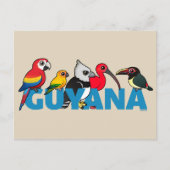Birdorable Guyana Postkarte (Vorderseite)