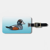 Birdorable Harlequin Duck Gepäckanhänger (Vorderseite horizontal)