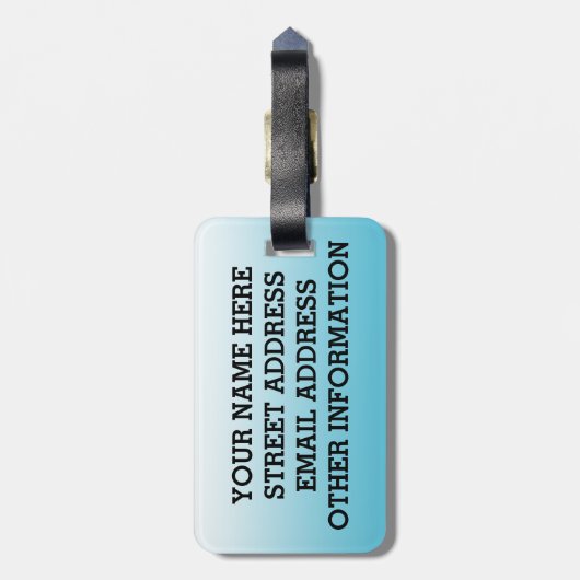 Birdorable Harlequin Duck Gepäckanhänger (Rückseite vertikal)