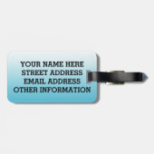 Birdorable Harlequin Duck Gepäckanhänger (Rückseite horizontal)