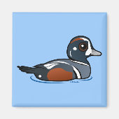 Birdorable Harlequin Duck Magnet (Vorne)