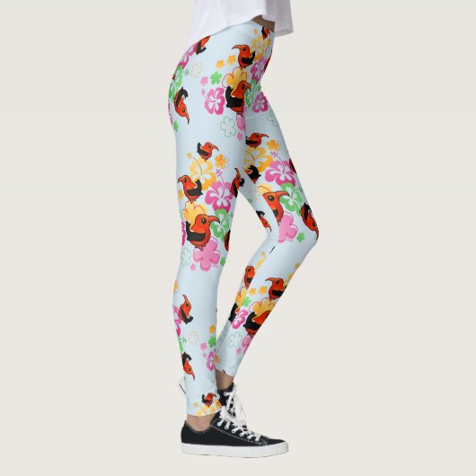 Birdorable hawaiische Art Iiwi Leggings (Rechts)