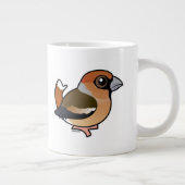 Birdorable Hawfinch Jumbo-Tasse (Rechts)