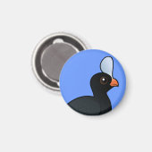 Birdorable Helmeted Curassow Magnet (Vorderseite/Rückseite)