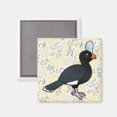 Birdorable Helmeted Curassow Magnet (Vorderseite/Rückseite)
