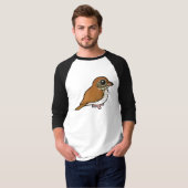 Birdorable hölzerne Drossel T-Shirt (Vorne ganz)