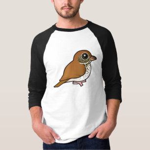 Birdorable hölzerne Drossel T-Shirt