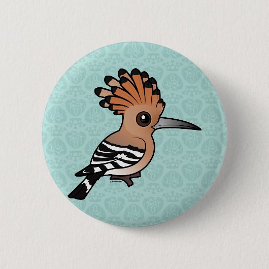 Birdorable Hoopoe Button (Vorderseite)